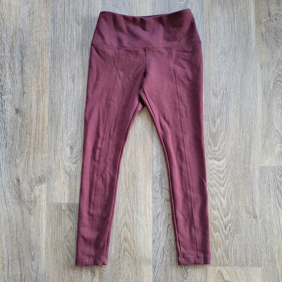Lysse Burgundy Leggings Size Small - Picture 2 of 8